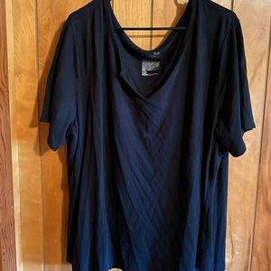 Terra & Sky 3X black v-neck t-shirt